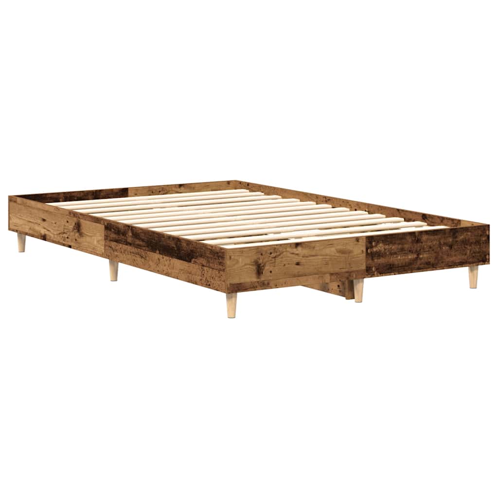 sengestel uden madras 120x190 cm konstrueret træ antikt træ