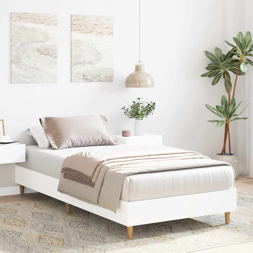 sengestel uden madras 90x190 cm konstrueret træ hvid