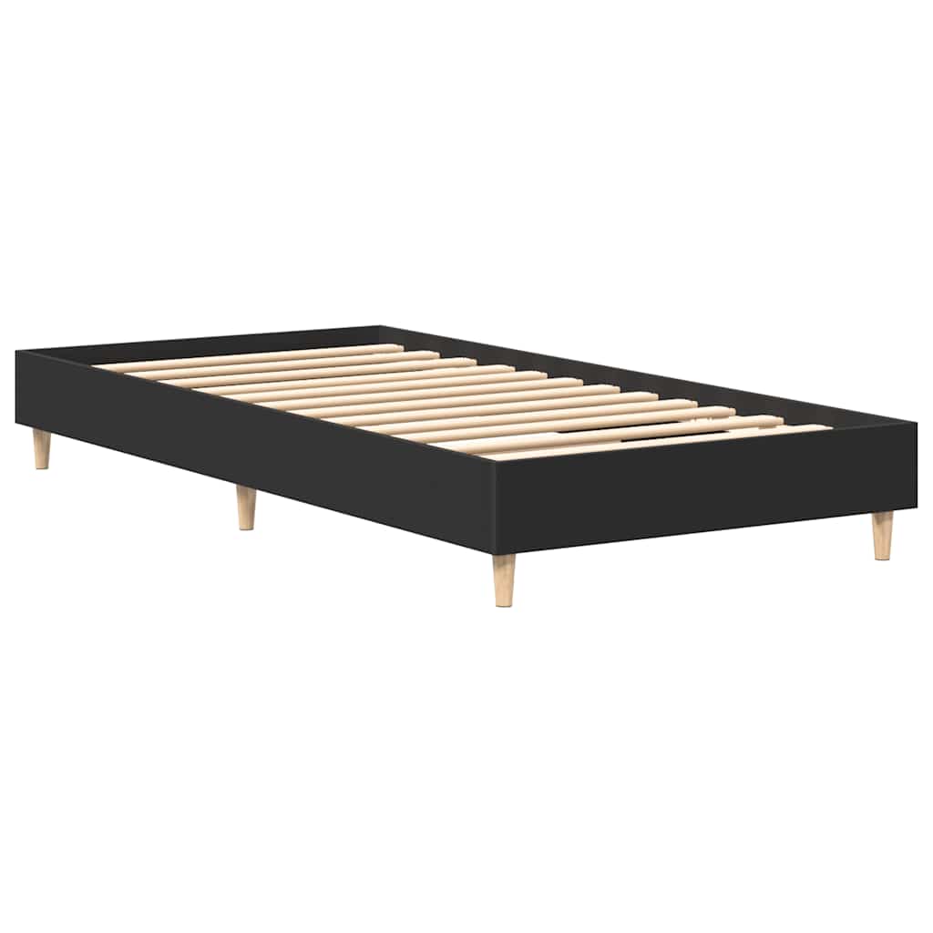 sengestel uden madras 90x190 cm konstrueret træ sort