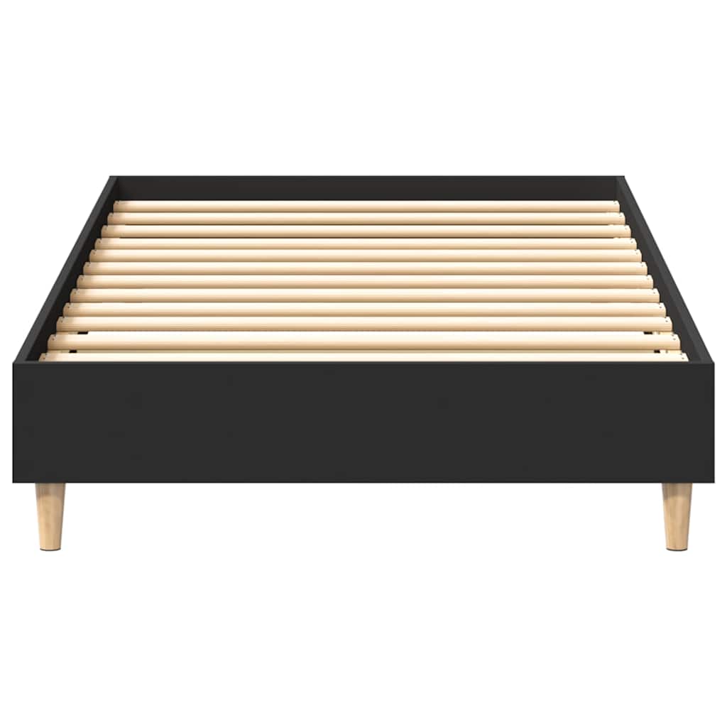 sengestel uden madras 90x190 cm konstrueret træ sort