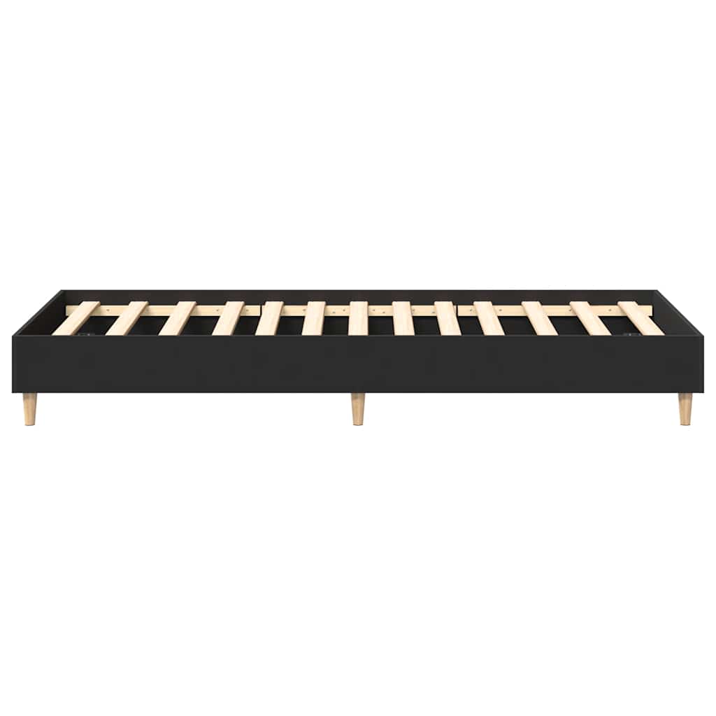 sengestel uden madras 90x190 cm konstrueret træ sort