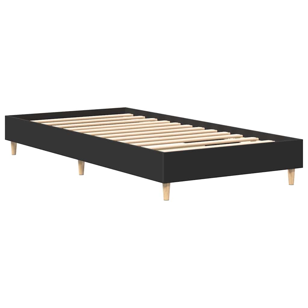sengestel uden madras 90x190 cm konstrueret træ sort