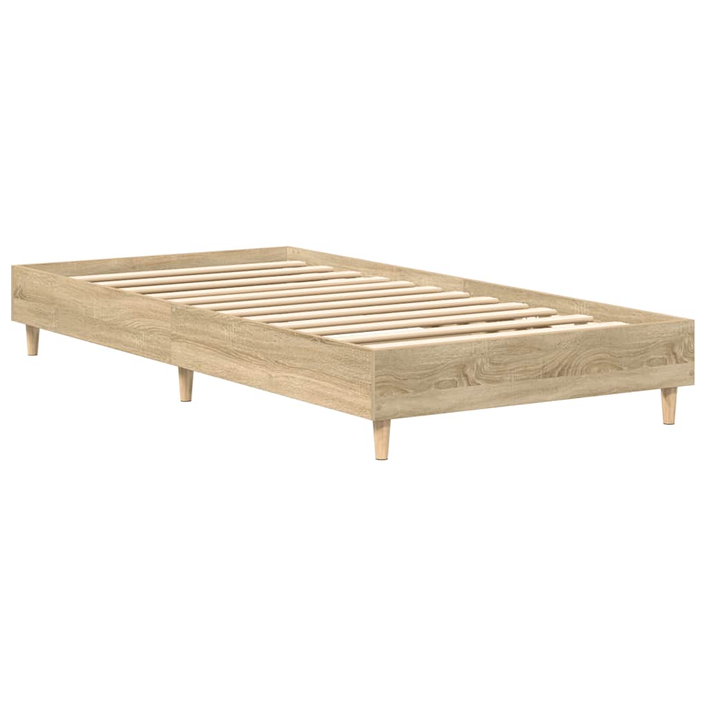 sengestel uden madras 90x190 cm konstrueret træ sonoma-eg
