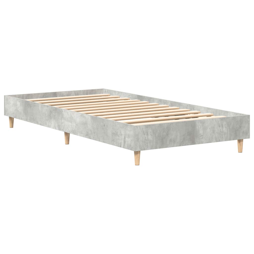 sengestel uden madras 90x190 cm konstrueret træ betongrå