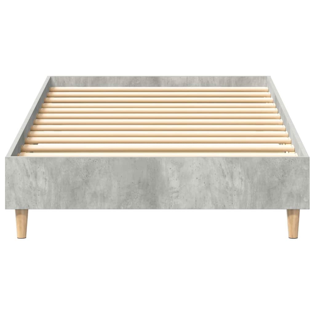 sengestel uden madras 90x190 cm konstrueret træ betongrå