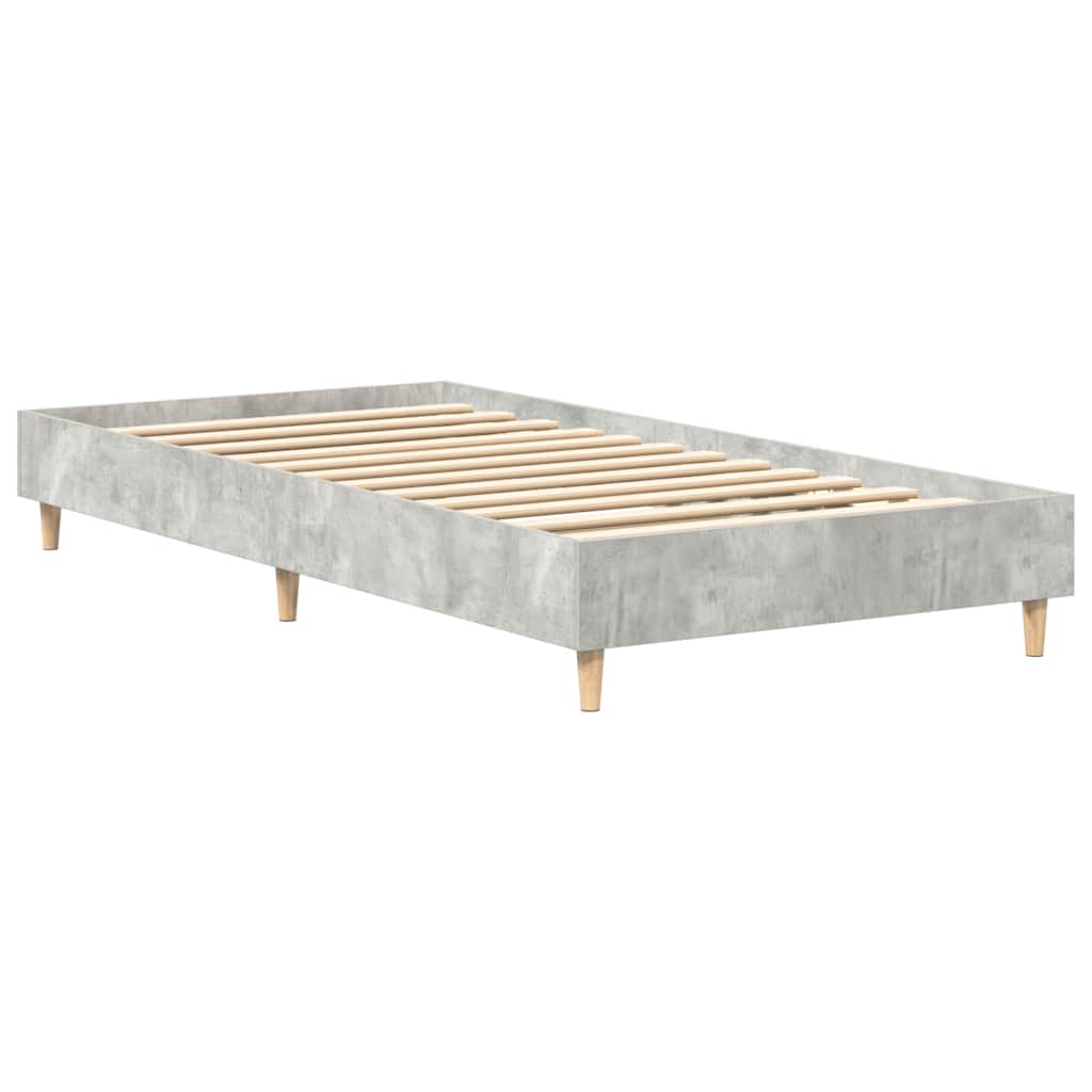 sengestel uden madras 90x190 cm konstrueret træ betongrå