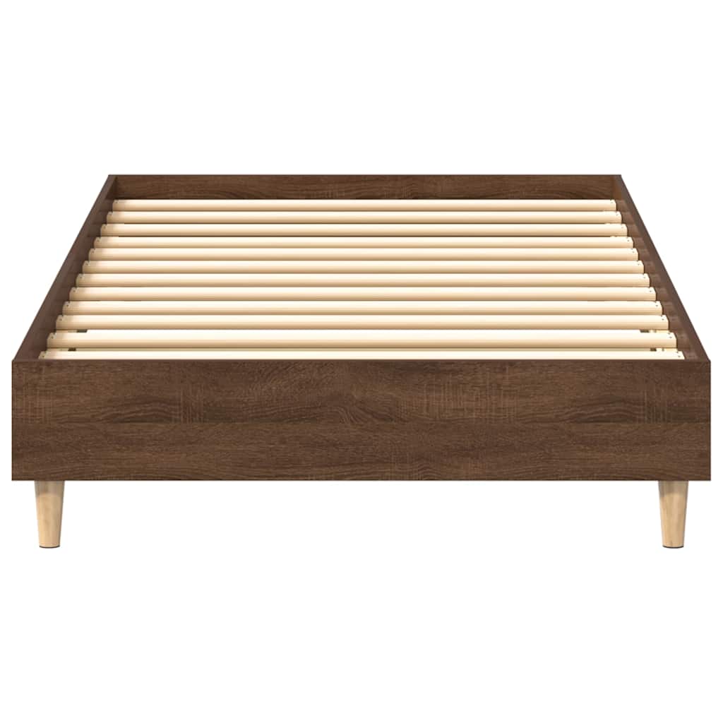sengestel uden madras 90x190 cm konstrueret træ brunt eg