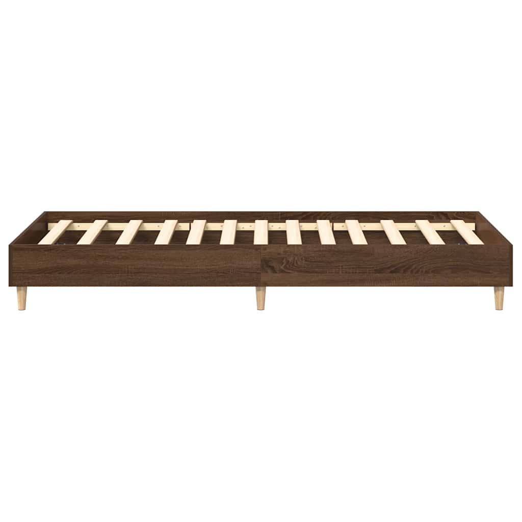 sengestel uden madras 90x190 cm konstrueret træ brunt eg