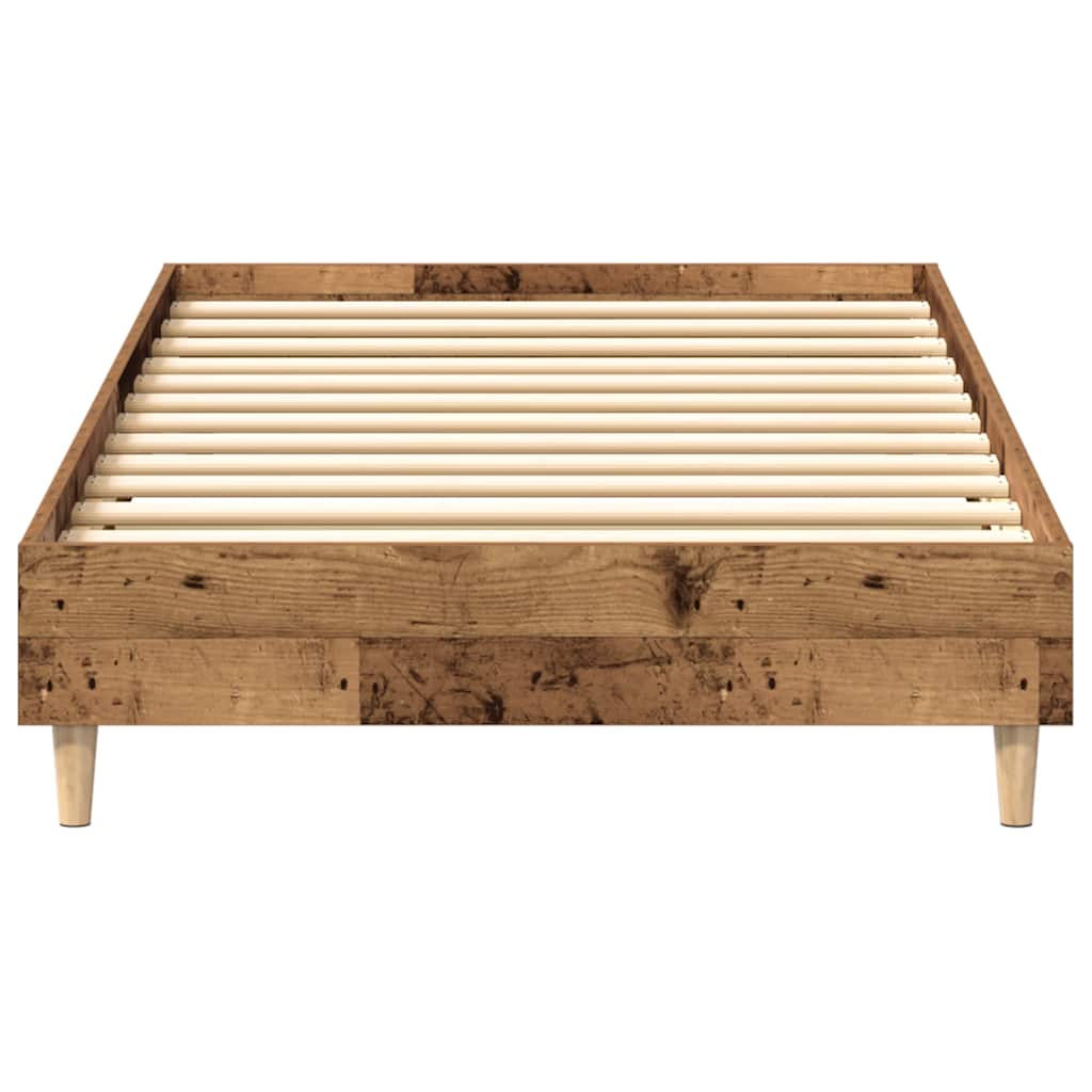 sengestel uden madras 90x190 cm konstrueret træ antikt træ