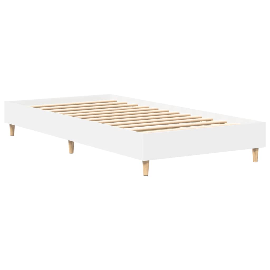 sengestel uden madras 75x190 cm konstrueret træ hvid