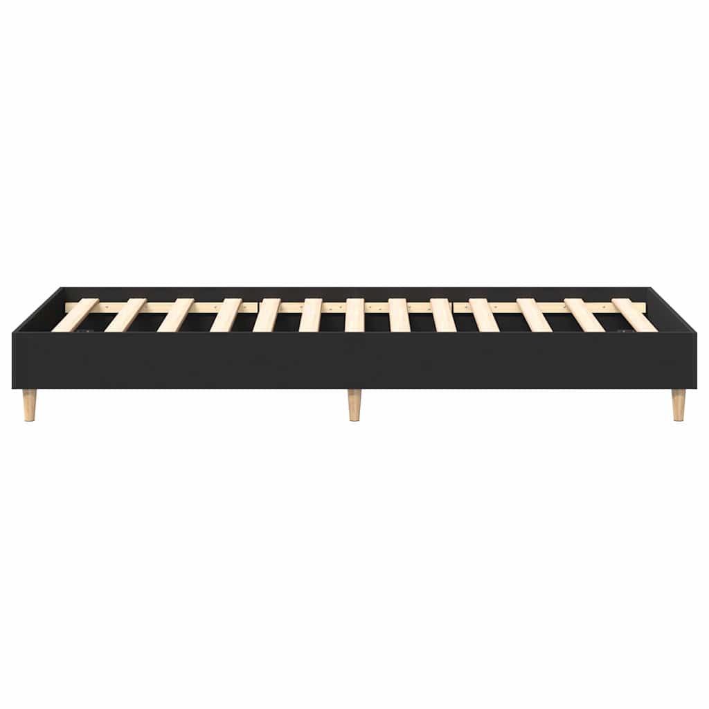 sengestel uden madras 75x190 cm konstrueret træ sort
