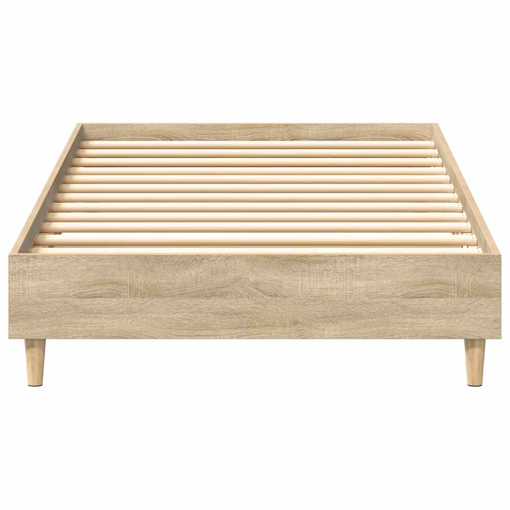 sengestel uden madras 75x190 cm konstrueret træ sonoma-eg