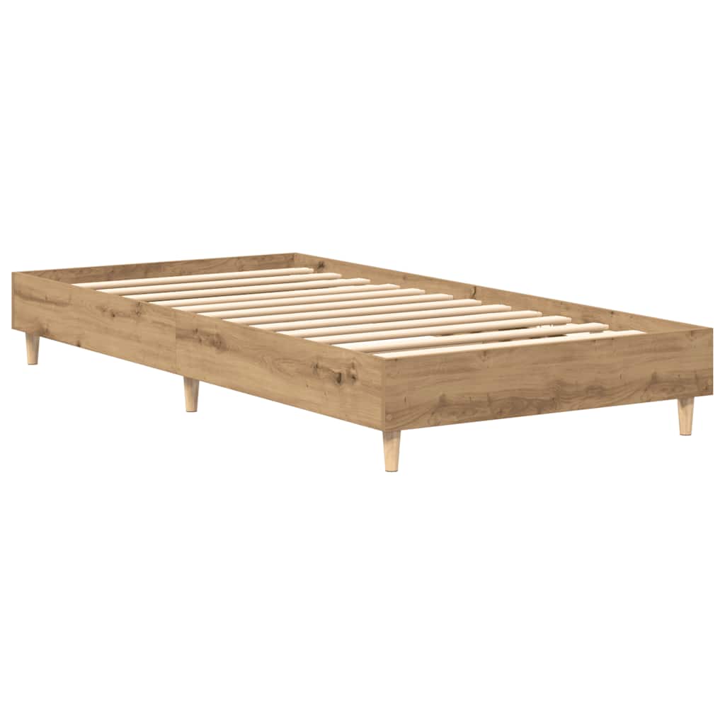 sengestel uden madras 75x190 cm konstrueret træ kunsteg