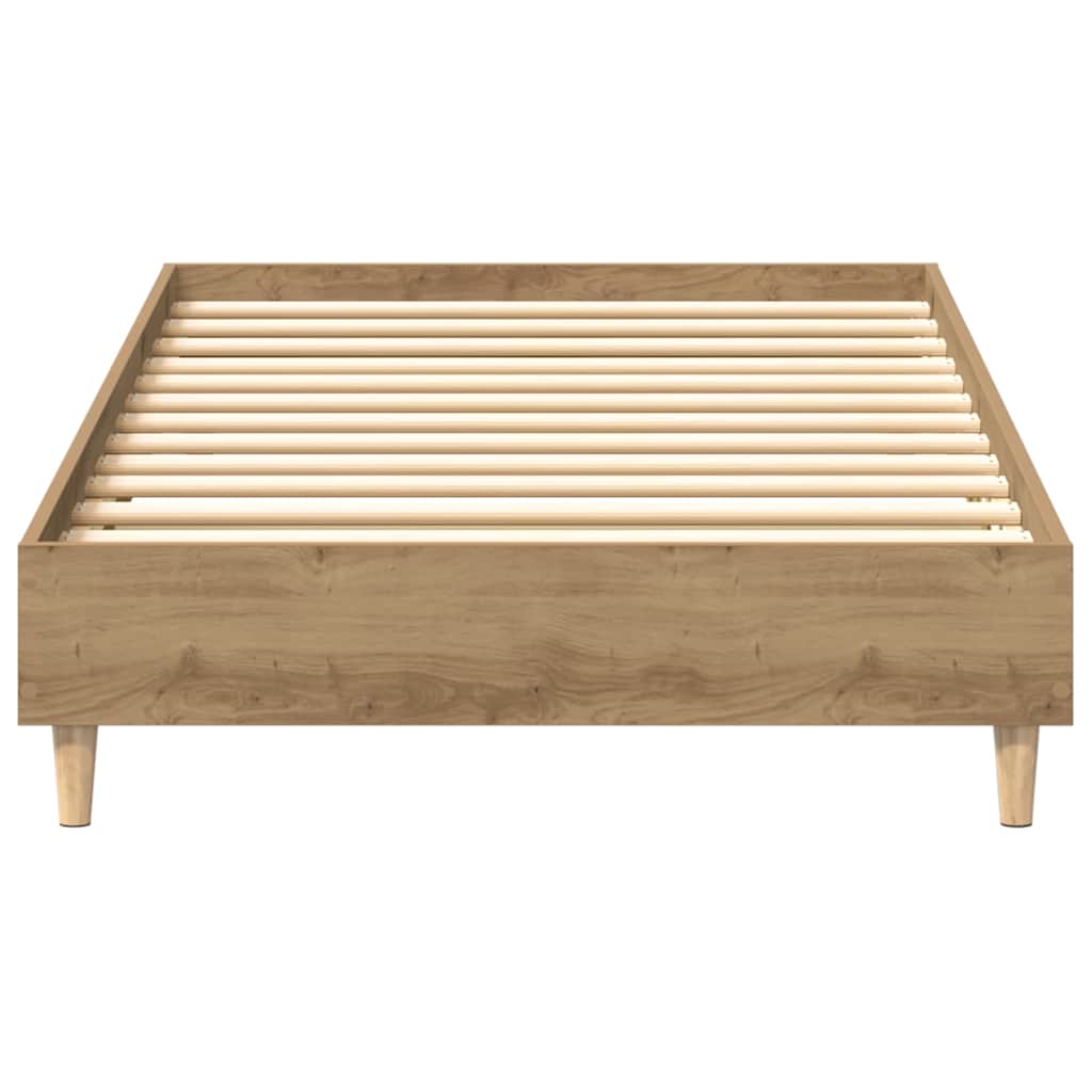 sengestel uden madras 75x190 cm konstrueret træ kunsteg