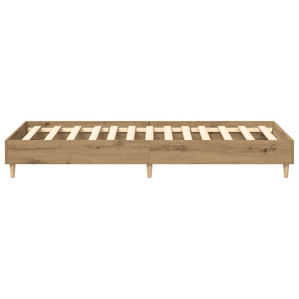 sengestel uden madras 75x190 cm konstrueret træ kunsteg