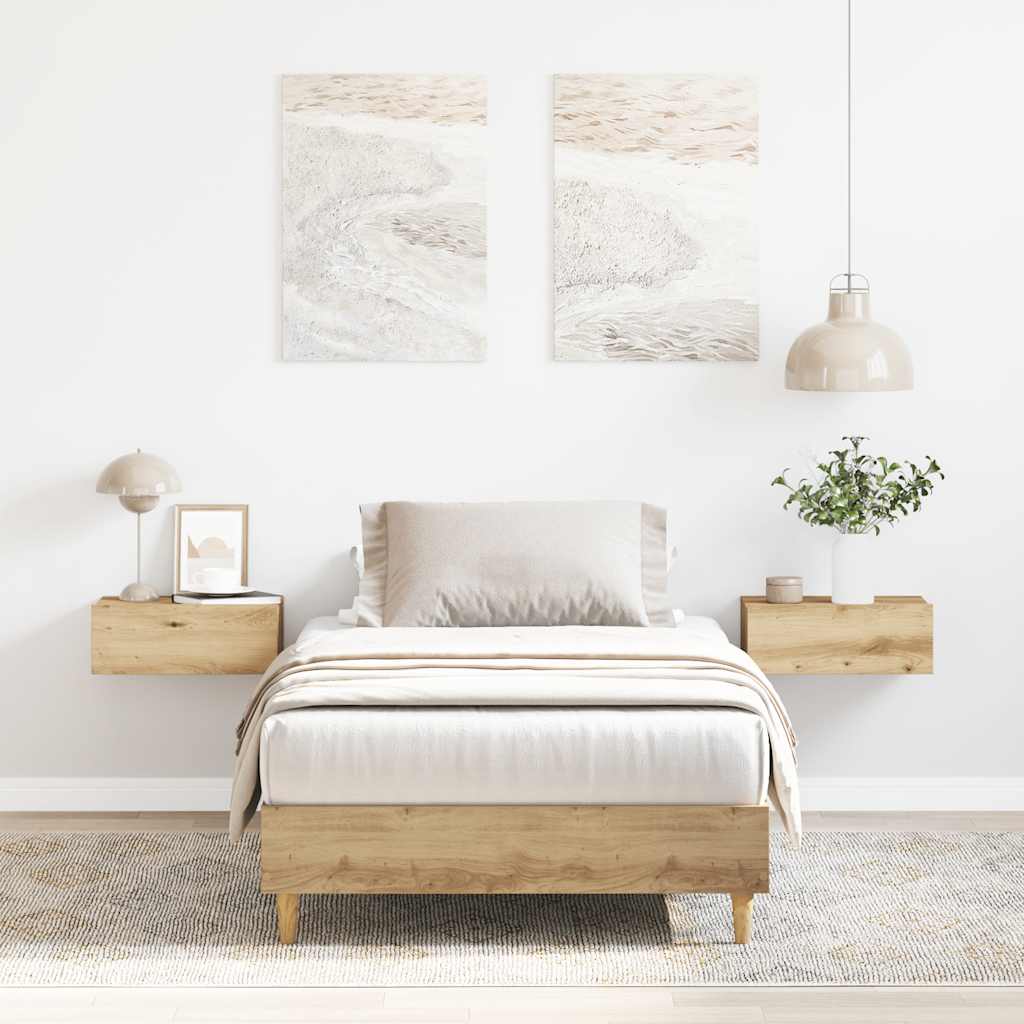 sengestel uden madras 75x190 cm konstrueret træ kunsteg