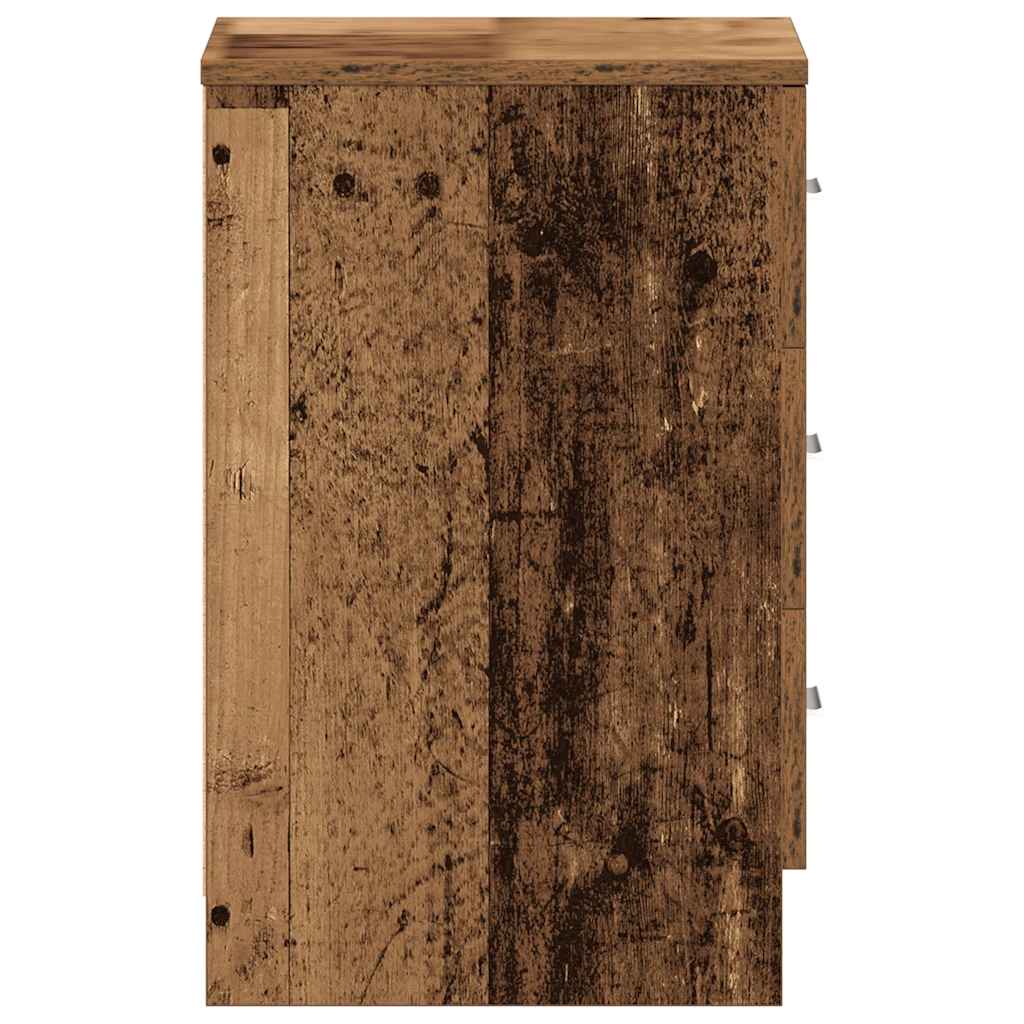 sengeskab 38x35x55 cm konstrueret træ antikt træ