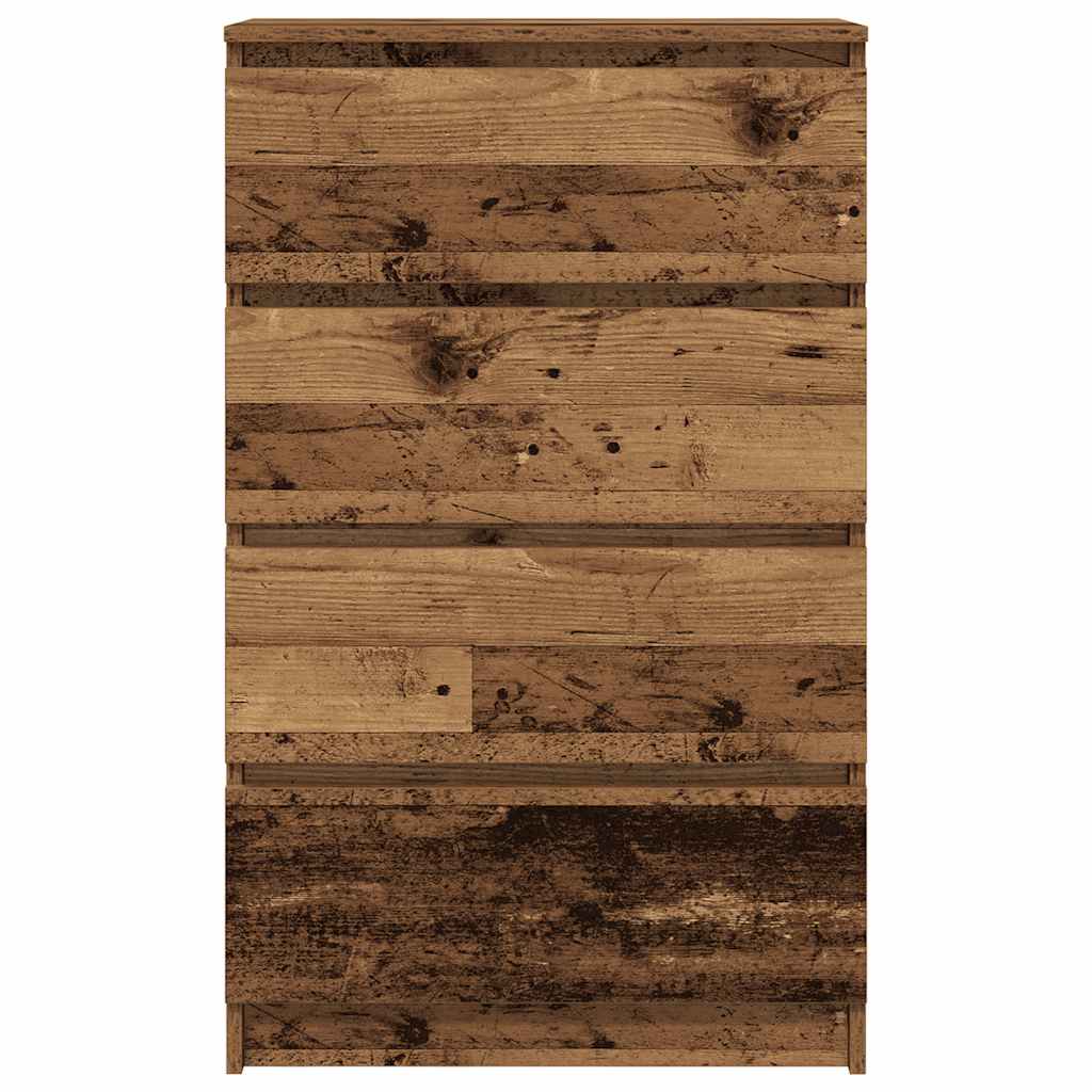 skænk 60x35x98,5 cm konstrueret træ gammelt træ-look