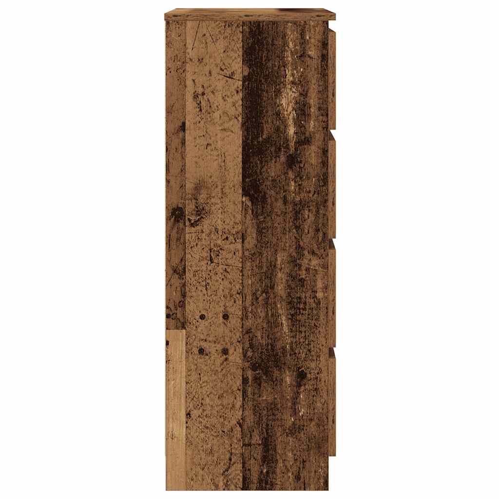 skænk 60x35x98,5 cm konstrueret træ gammelt træ-look