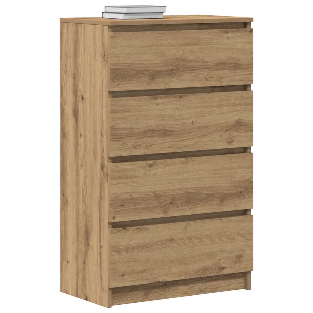 skænk 60x35x98,5 cm konstrueret træ kunsteg