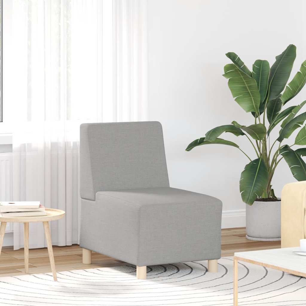 Modulsofa enhed uden arme Skygrå 55 x 74 x 82 cm Stof