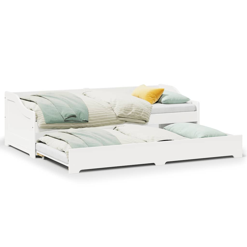 daybed med trusse uden madras IRUN 90x200 cm hvid