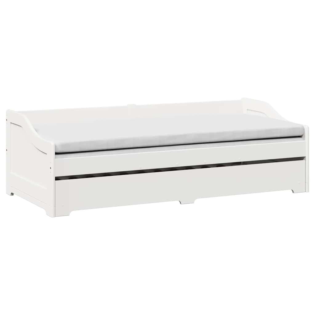 daybed med trusse uden madras IRUN 90x200 cm hvid