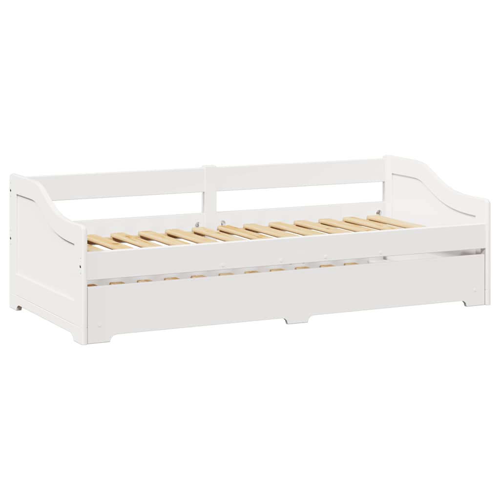 daybed med trusse uden madras IRUN 90x200 cm hvid