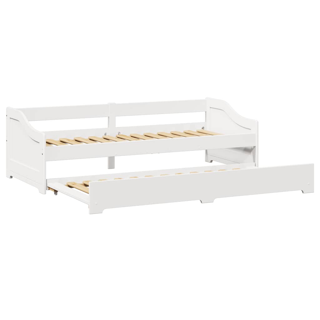 daybed med trusse uden madras IRUN 90x200 cm hvid