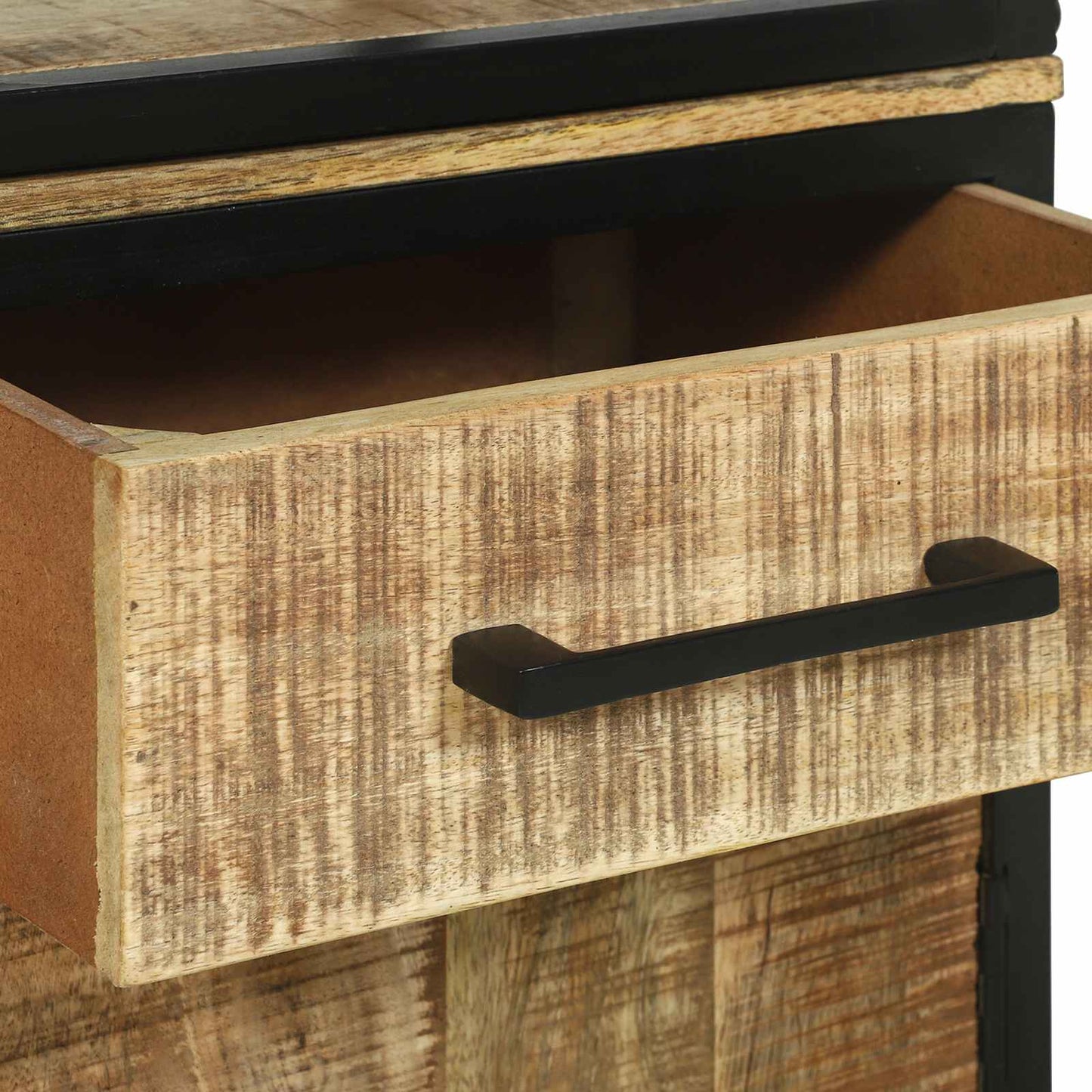 Highboard med skuffe Brun 70 x 35 x 180 cm Massivt mangotræ