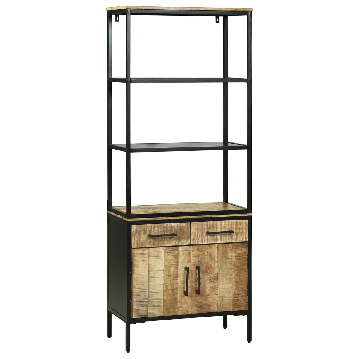 Highboard med skuffe Brun 70 x 35 x 180 cm Massivt mangotræ
