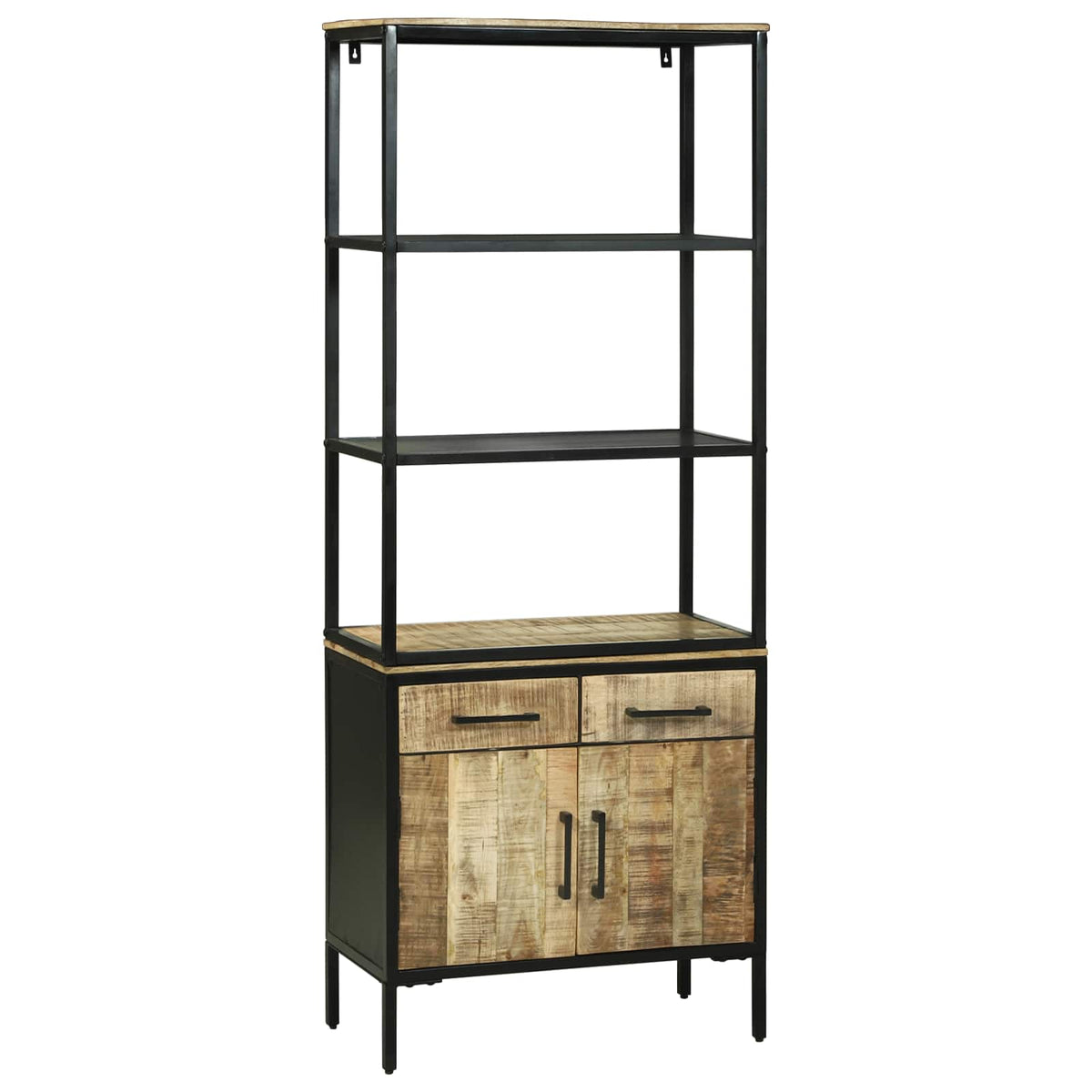 Highboard med skuffe Brun 70 x 35 x 180 cm Massivt mangotræ