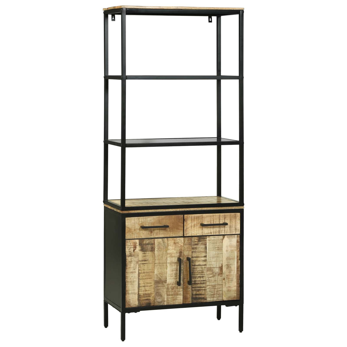 Highboard med skuffe Brun 70 x 35 x 180 cm Massivt mangotræ