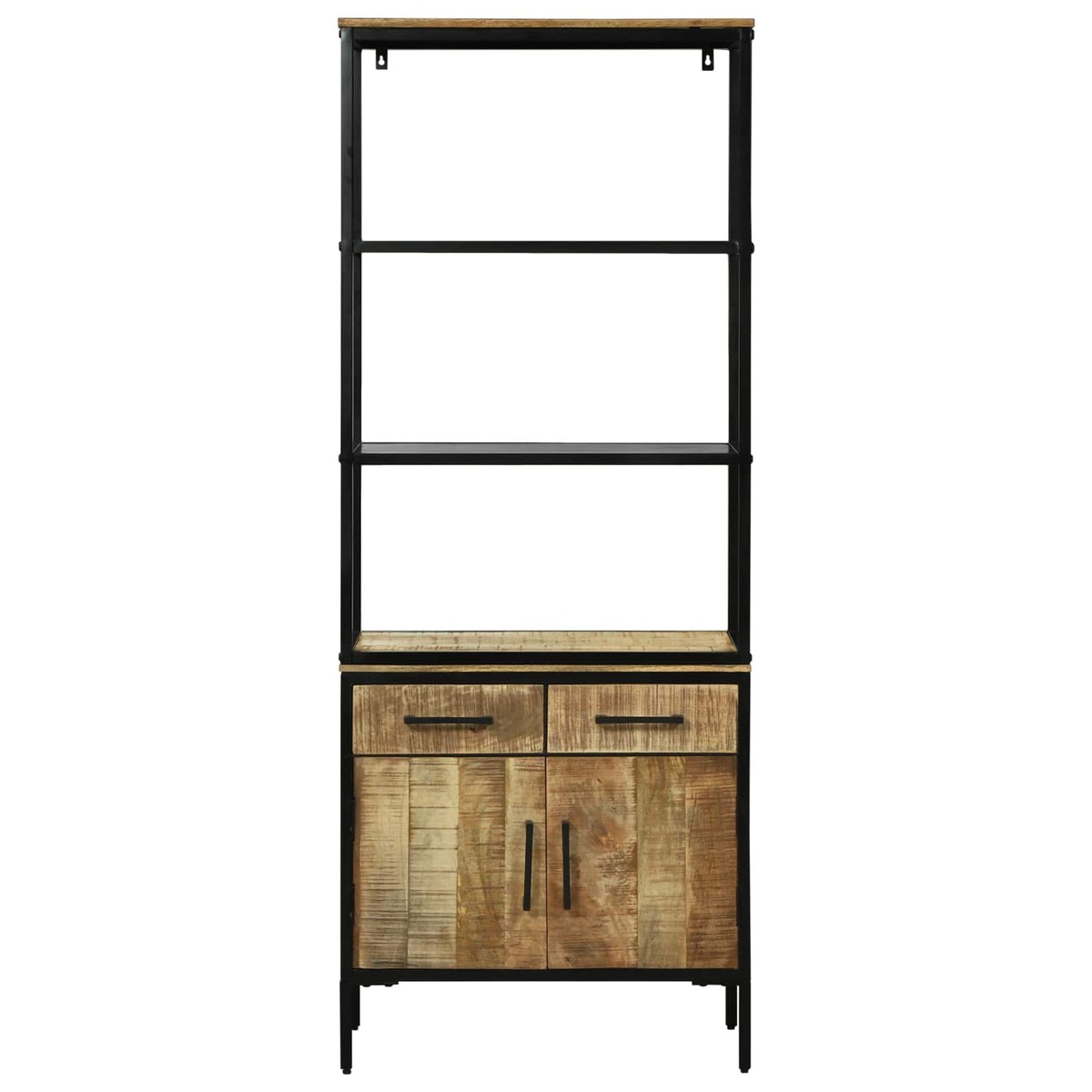 Highboard med skuffe Brun 70 x 35 x 180 cm Massivt mangotræ