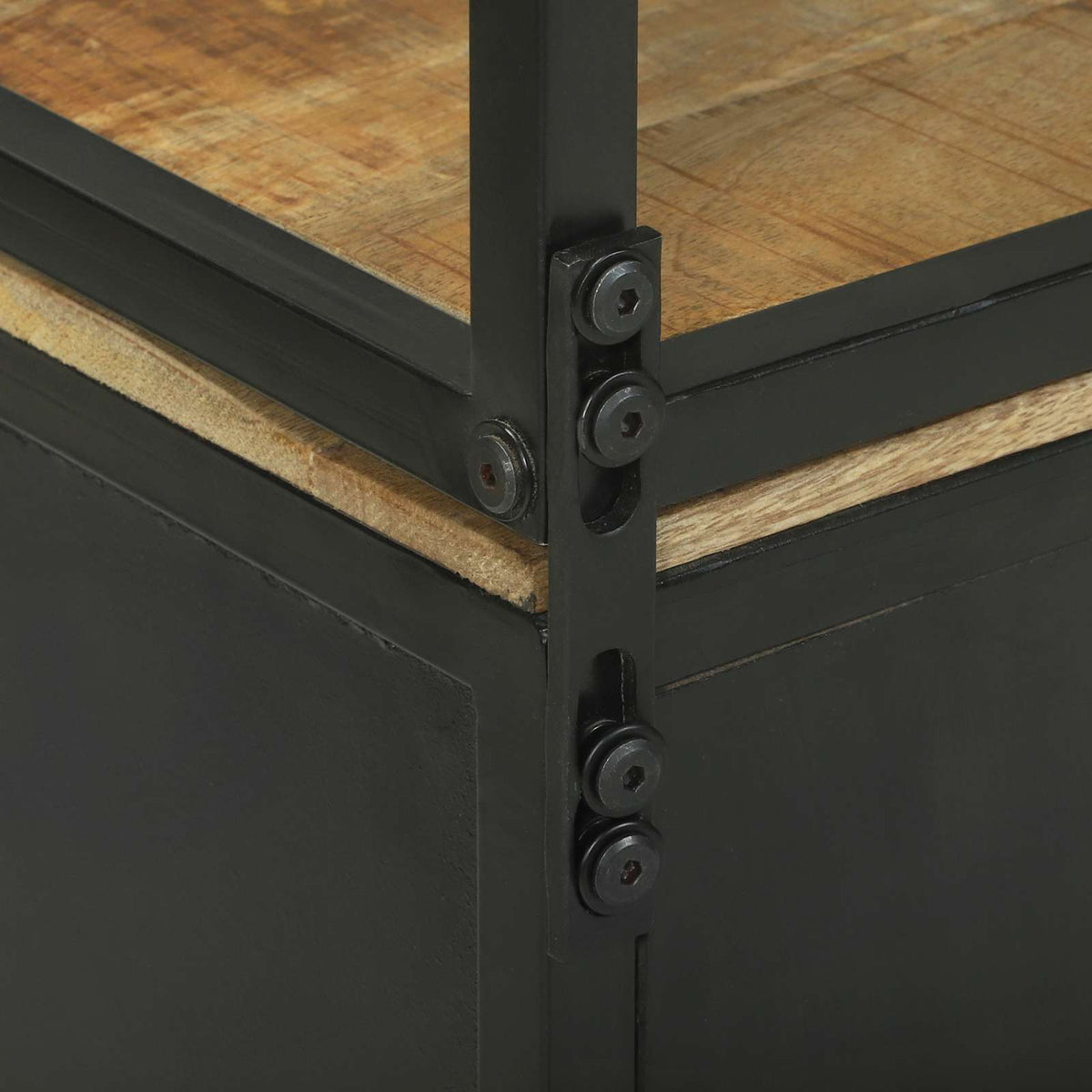 Highboard med skuffe Brun 70 x 35 x 180 cm Massivt mangotræ