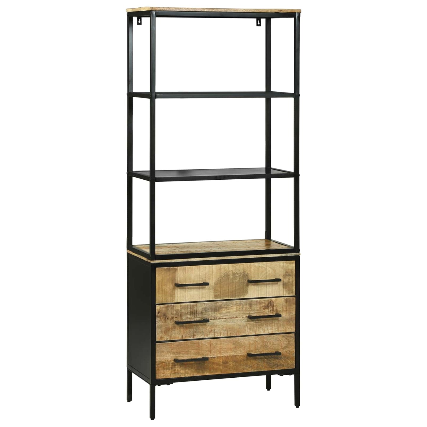 Highboard med skuffe Brun 70 x 35 x 180 cm Massivt mangotræ