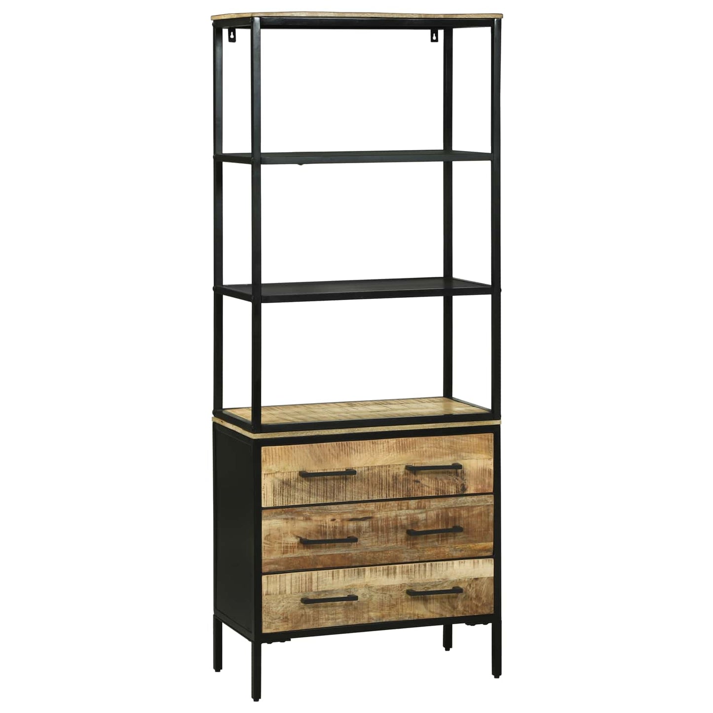 Highboard med skuffe Brun 70 x 35 x 180 cm Massivt mangotræ