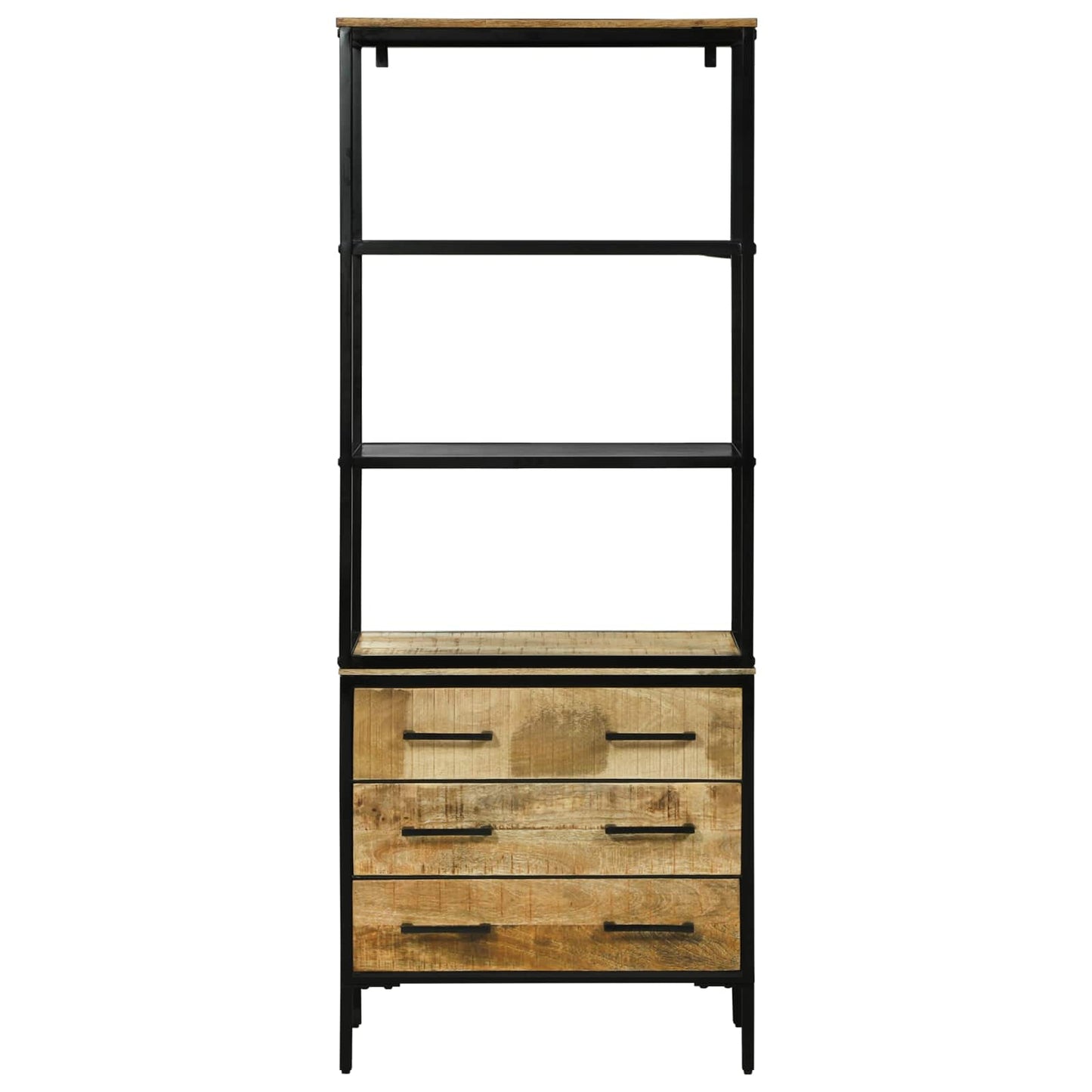 Highboard med skuffe Brun 70 x 35 x 180 cm Massivt mangotræ