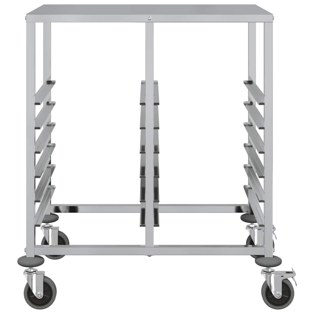 bakkevogn med 12 GN beholdere 75x55x87 cm rustfrit stål
