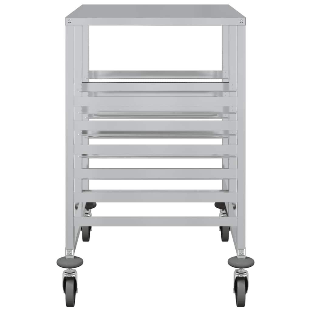 bakkevogn med 12 GN beholdere 75x55x87 cm rustfrit stål