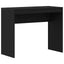 skrivebord sort egetræ 90x40x72 cm konstrueret træ