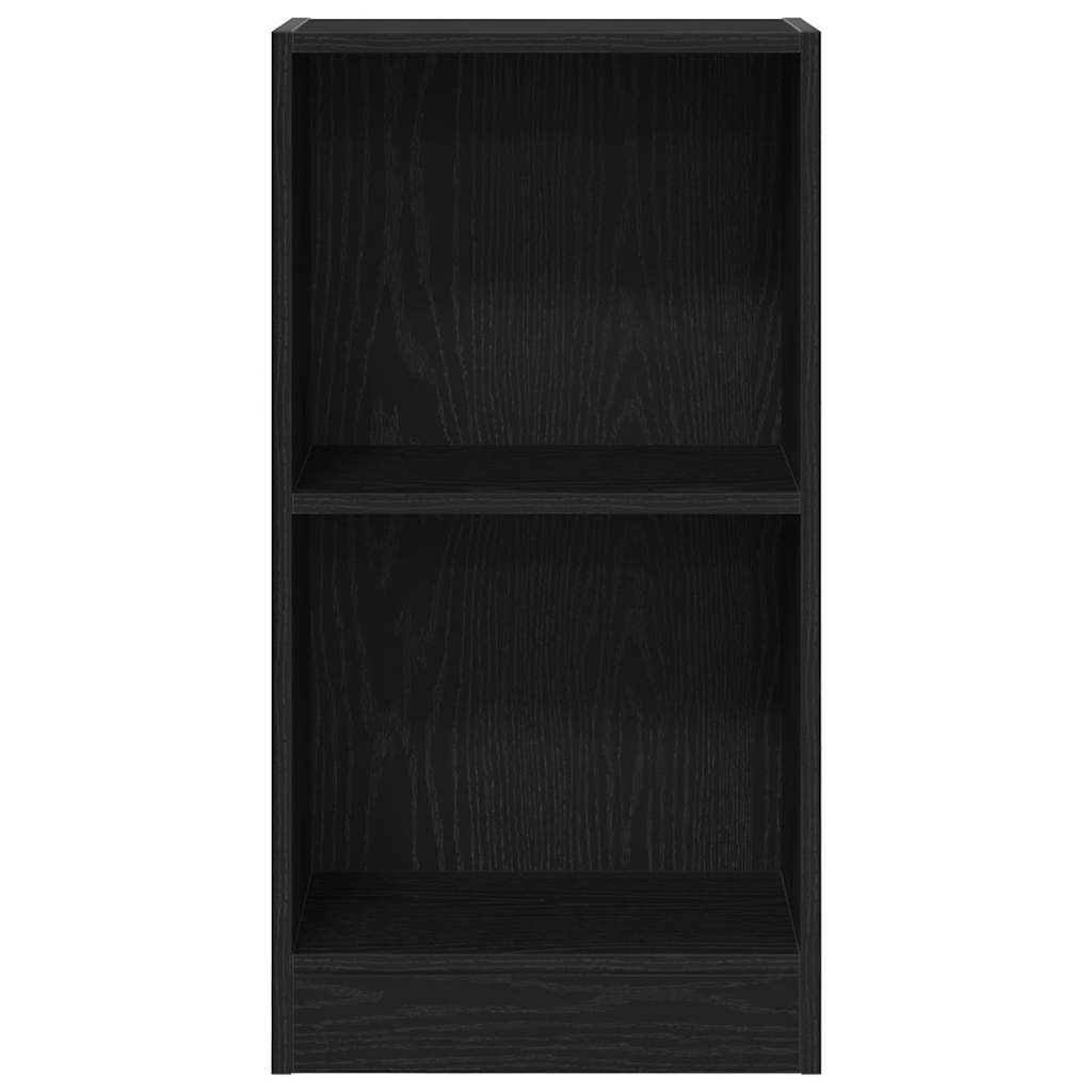 bogreol 40x24x76 cm konstrueret træ sort egetræsfarve