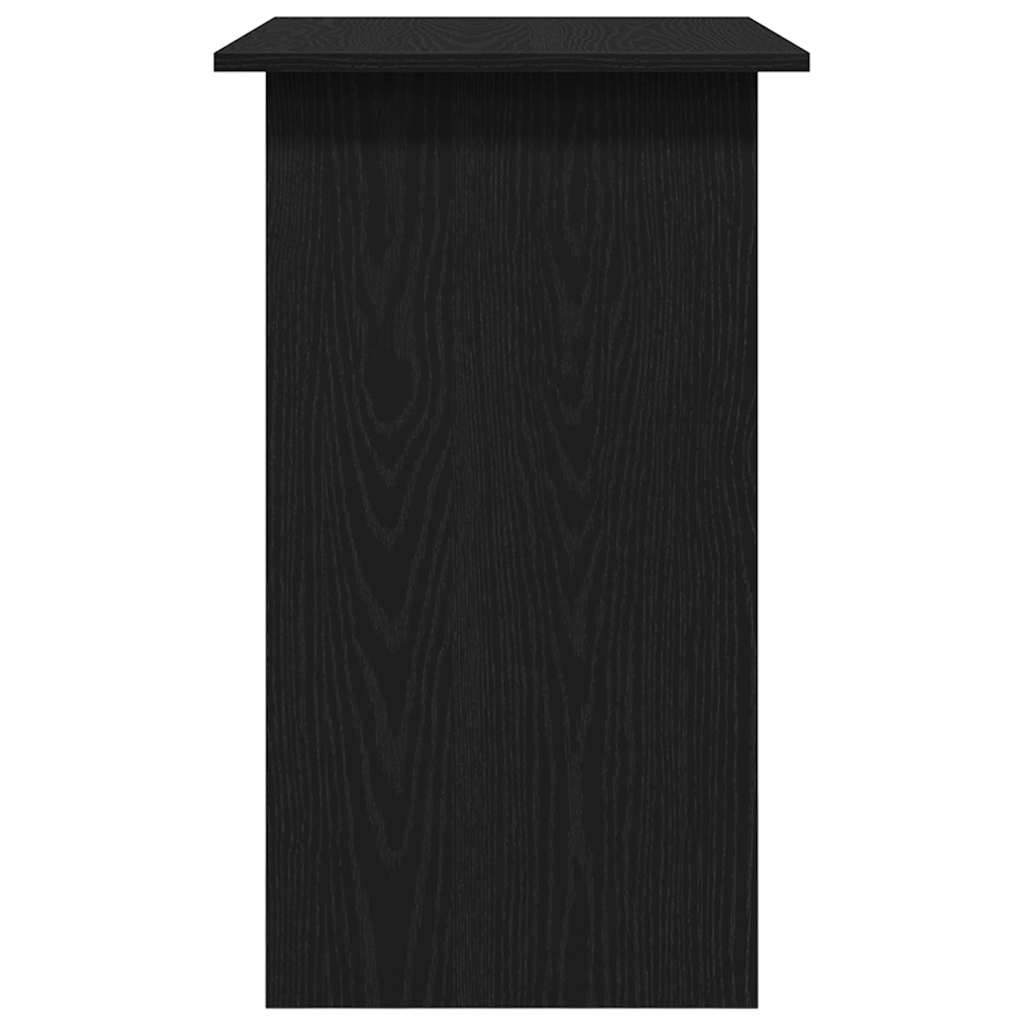 skrivebord 80 x 45 x 74 cm konstrueret træ sort egetræsfarve