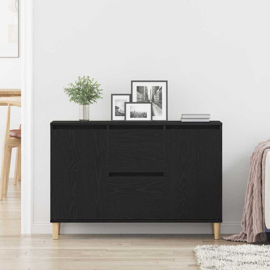 Sideboard Sort 102 x 35 x 60 cm Konstrueret træ