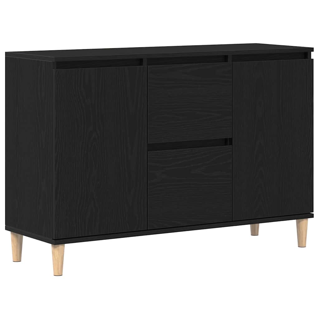 Sideboard Sort 102 x 35 x 60 cm Konstrueret træ