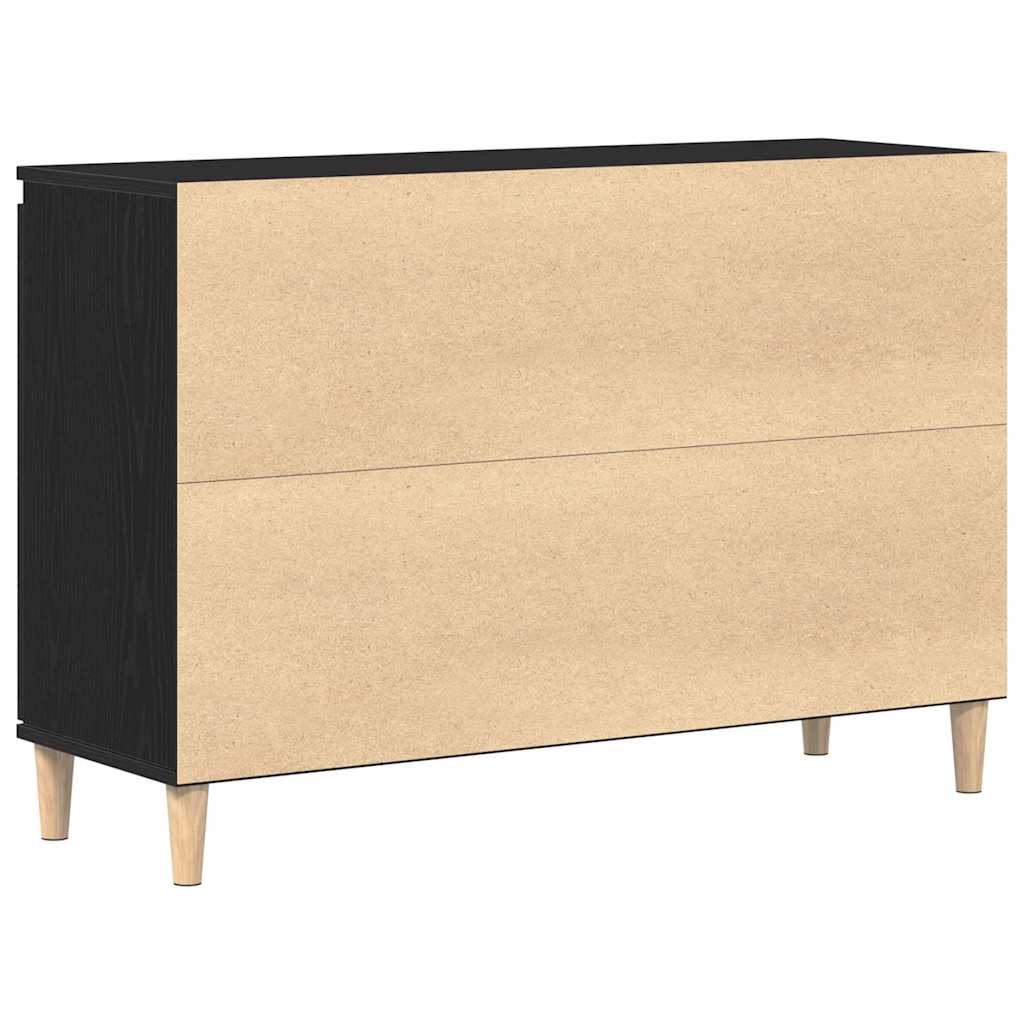 Sideboard Sort 102 x 35 x 60 cm Konstrueret træ