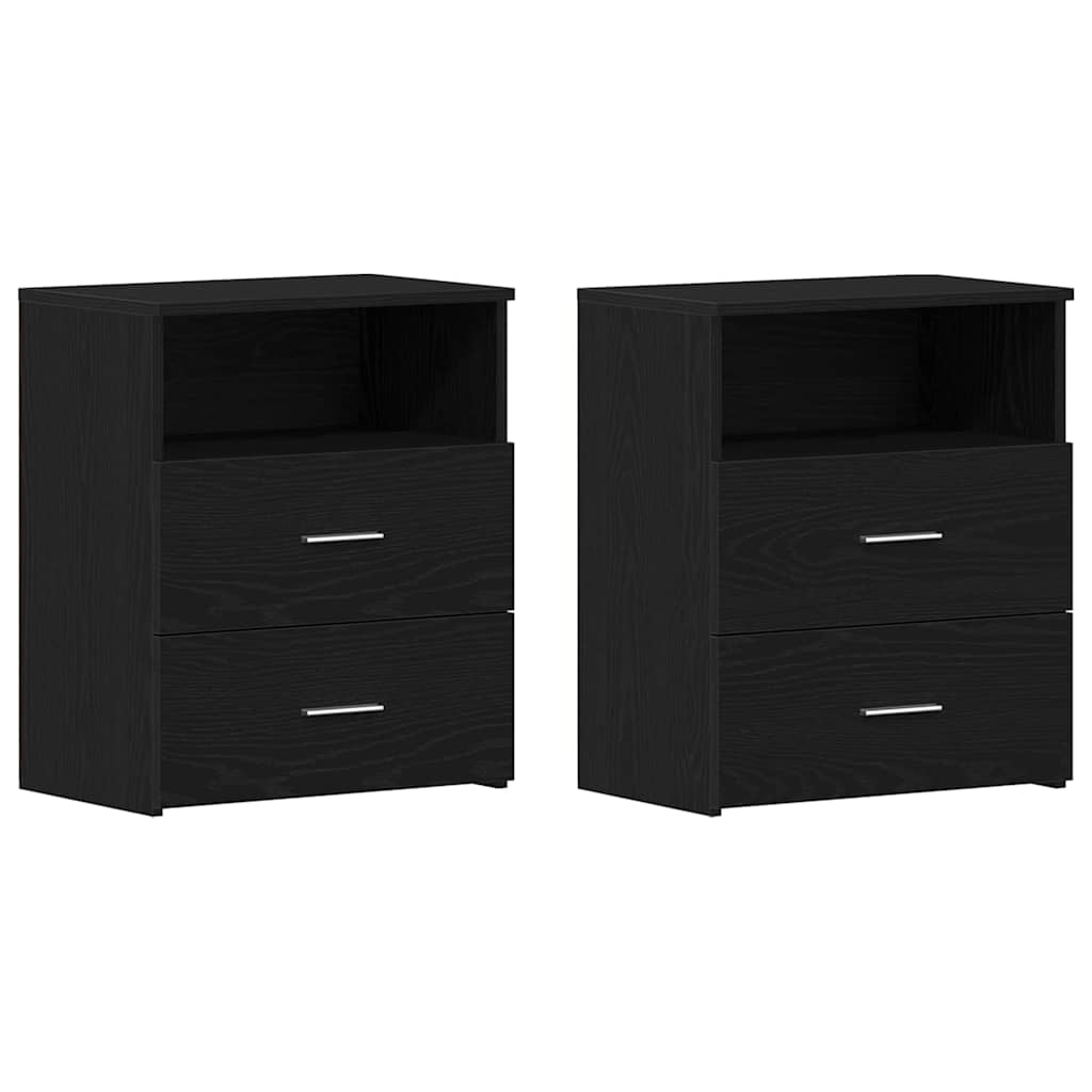 Natbord 2 stk. Sort eg 50 x 32 x 60cm Konstrueret træ