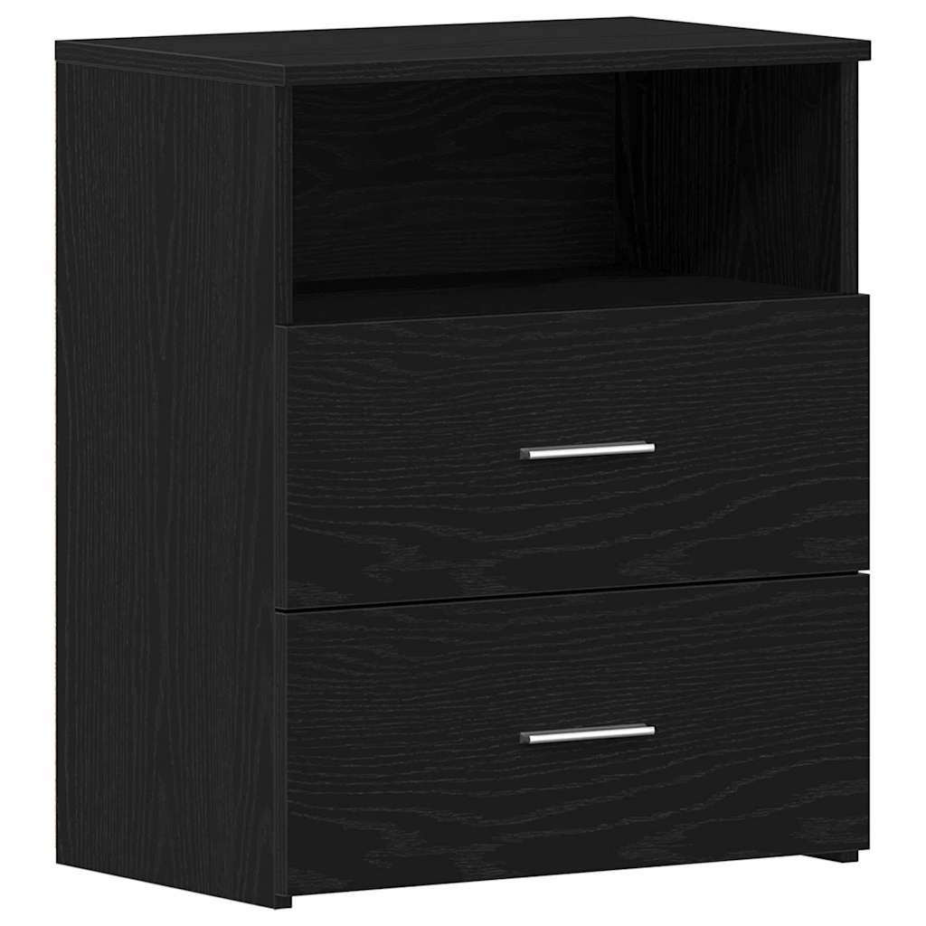 Natbord 2 stk. Sort eg 50 x 32 x 60cm Konstrueret træ