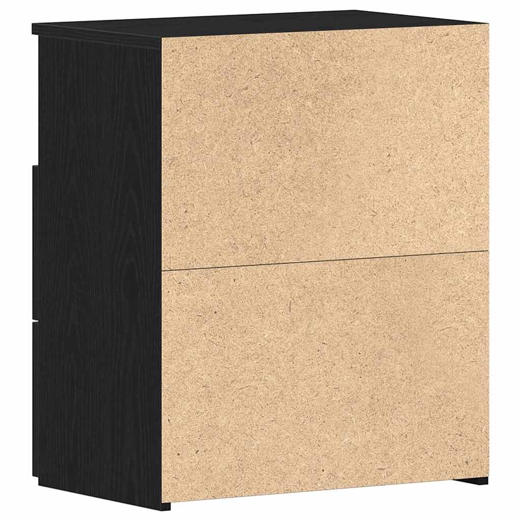 Natbord 2 stk. Sort eg 50 x 32 x 60cm Konstrueret træ