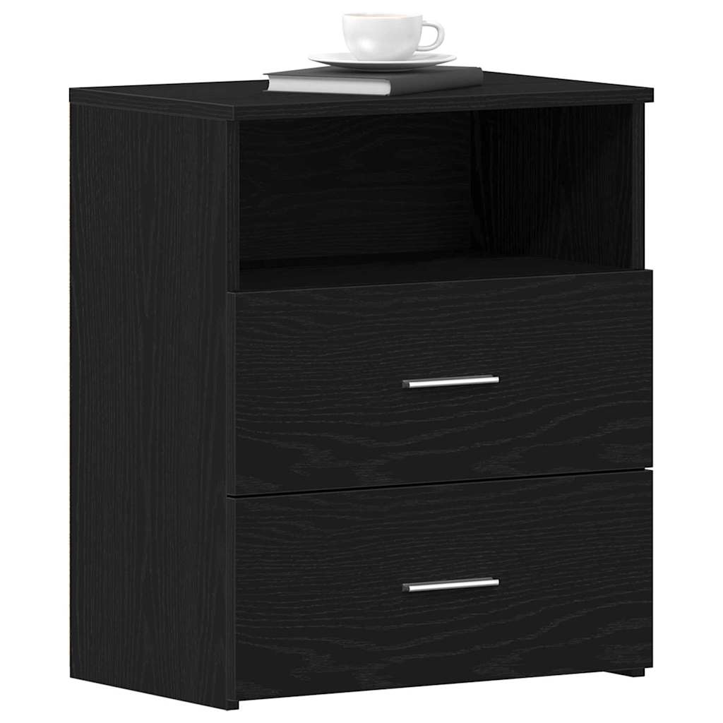 Natbord 2 stk. Sort eg 50 x 32 x 60cm Konstrueret træ